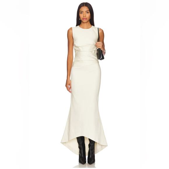 Camila Coelho Lucia Maxi Dress in Ivory NWT MSRP $278 Size XS - Picture 2 of 4
